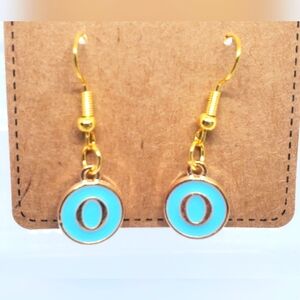 ‼️B2G1 O Initial Earrings, New